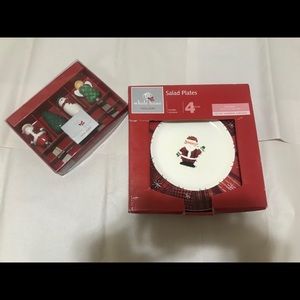 Whole Home Holiday Salad Plates & Spreader Set